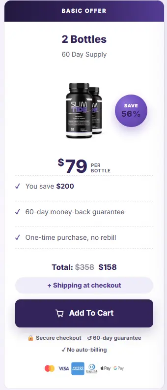 SlimTide one bottle